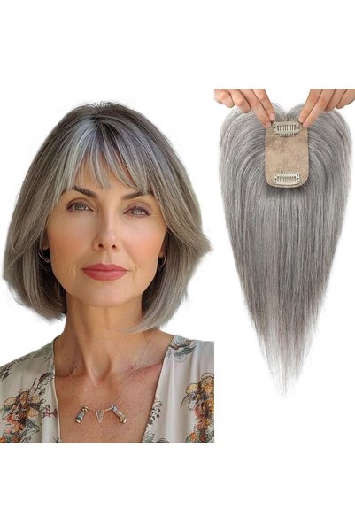 Flufymooz Extensii de păr, 25 cm, 100% păr natural, densitate 150%, bază tip ...