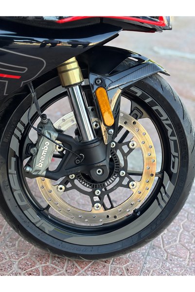 Banxtre Thick Cutout+Lettering Wheel Rim Stripe Sticker Set for Cfmoto 450Sr ...