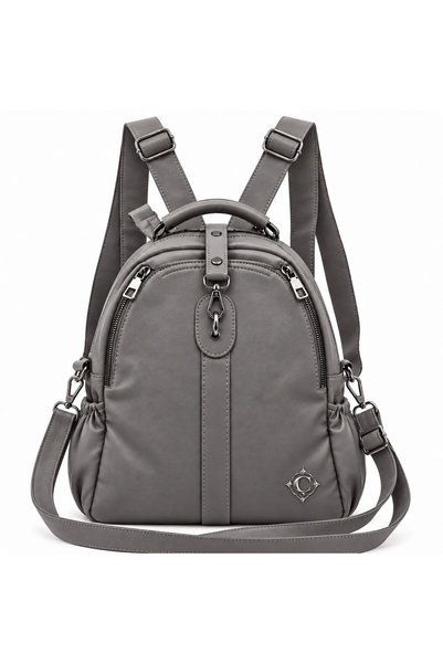çantamgelsin Women's Imported Leather Multi-Section Shoulder and Backpack Bag...