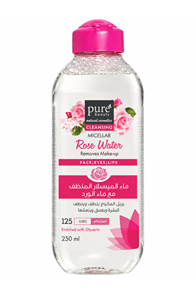 PURE BEAUTY ماء الميسلار المنظف مع ماء الورد من بيور بيوتي -250مل