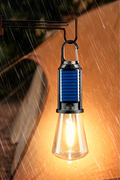 iThink Original Accessories GÜNEŞ ENERJİLİ AMPUL ŞARJLI TAŞINABİLİR 3 KADEME PARLAKLIK KAMP LAMBASI LS-08