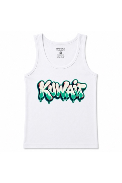Rabona Fashion Kuwait Drip Urban Graffiti Lettering Graphic Tank Top
