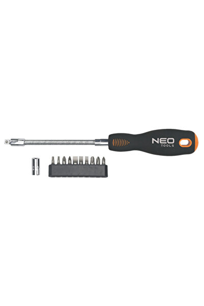 NEO Tools Set biti cu surubelnita flexibila si adaptor 04-212