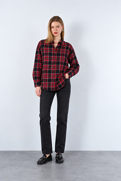 Lupies Women's Plaid Lumberjack Oversize Shirt