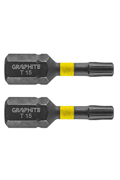graphite Bit de impact TX15X25mm 1/4 " 2 buc. 56H512