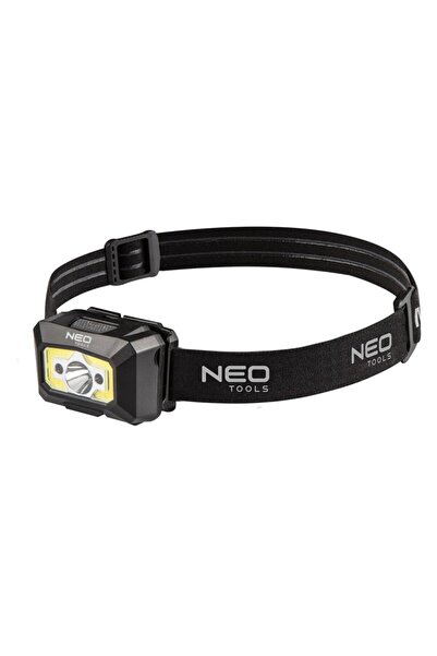 NEO Tools Lanterna de cap reincarcabila USB 250lm COB LED, cu senzor de misca...