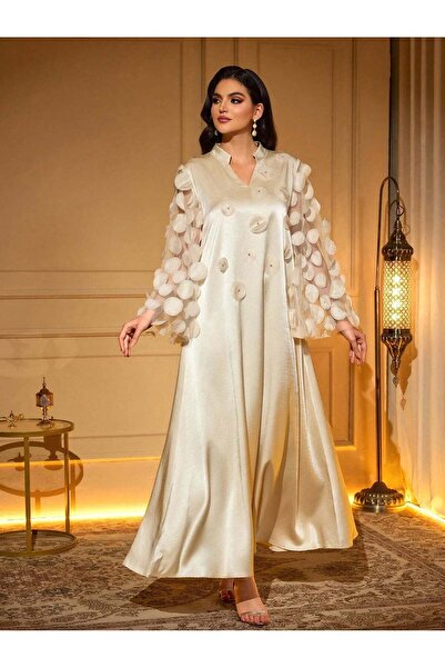 Sheya Rochie maxi, crem