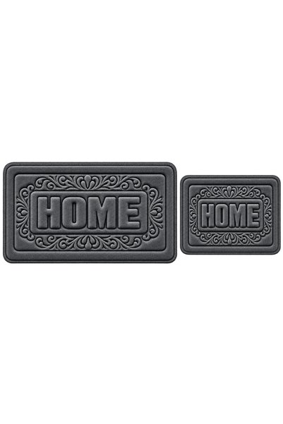 Paspas Galerisi Decorative Digital Printed Modern Set of 2 Bath Mats with Non...