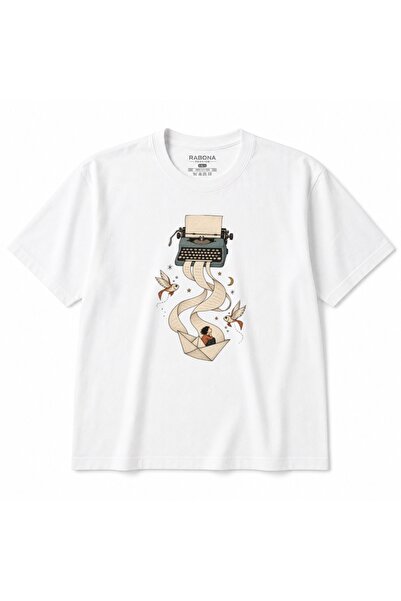 Rabona Fashion Μπλουζάκι με Γραφικό  "Storywriter " και  "Voyage Typewriter &...