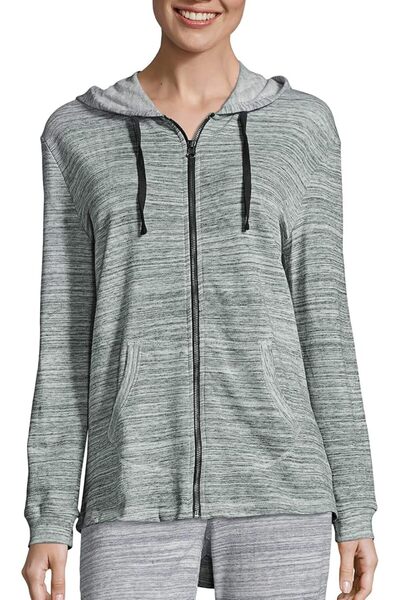 HANES Women's Sweatshirt, French Terry Full-Zip Hoodie, Women's Hooded Jacket...