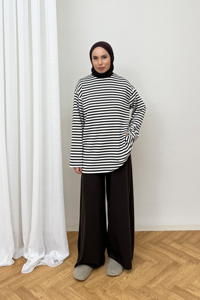 Melike Tatar Striped Suit 80-8337