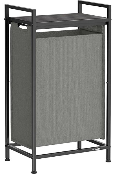 VASAGLE BLH201B01V1 Dirty Laundry Basket, 2 Compartments, Bin, with 2 Removab...