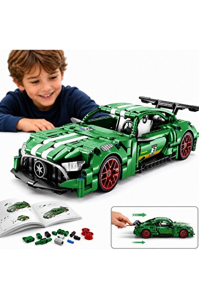 Printisor Set de construcție Mercedes AMG Sport Verde, 470 de piese, scară 1:...
