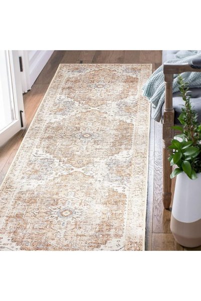 jinchan Area Rug 152x213CM Persian Indoor Accent Carpet Grey Vintage Mat Chen...