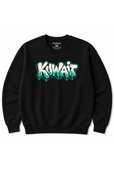 Rabona Fashion Kuwait Drip Urban Graffiti Lettering Graphic Sweatshirt