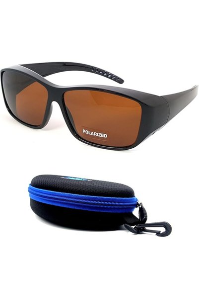 BLUE CUT Fit Over Polarized Sunglasses Solar Shield Sunglasses To Wear Over Glasses