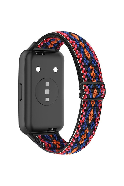 XGSM Curea din nailon pentru Huawei Band 7, Roz / Portocaliu