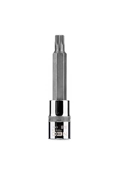 NEO Tools Tubulara cu Bit Spline lunga XZN 1/2",M8 X 100 mm 08-742