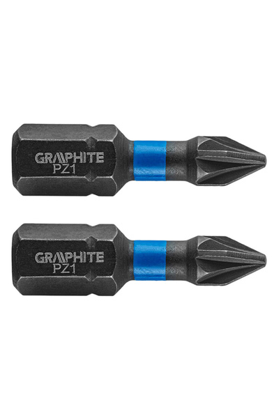graphite Bit de impact PZ1X25mm 1/4 " 2 buc. 56H503