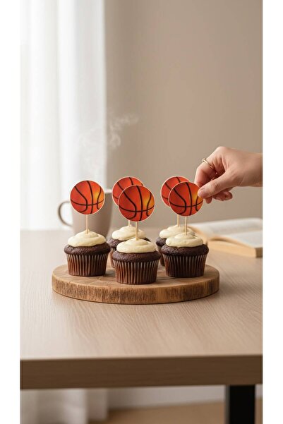 Cadde Süs Ornament cu tematică de baschet, set de 20 de scobitori