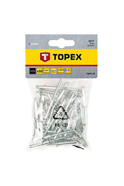 topex Set 50 buc. nituri de aluminiu 4,8 x 28 mm 43E509
