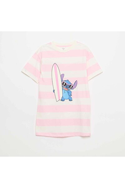 KIABI 'Stitch' 'Disney' Nightshirt Pink