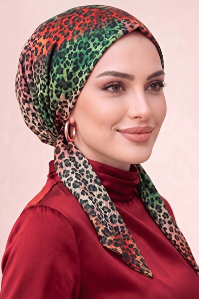 hadiora Ženski višebojni šal sa leopard printom, spremni za vezivanje, prakti...