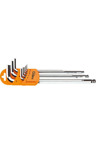 NEO Tools Set chei imbus cu profil hexagonal sferic lungi 09-525