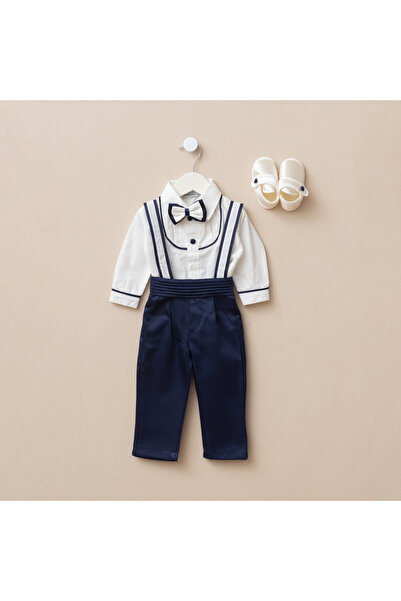 Minimus Newborn Baby Boy Bow Tie Salopet Suit Mevlüt Wedding Special Day Hosp...