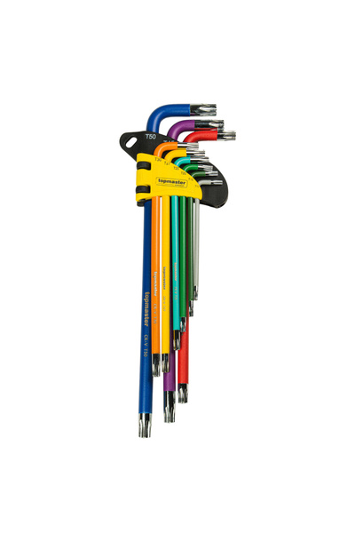 Top Master Pro Set 9 chei TORX T10-T50 extra lungi COLOR TMP