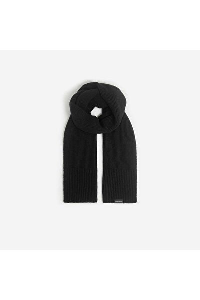KIABI Ribbed Knit Scarf Black