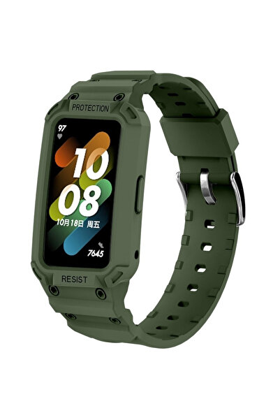 XGSM Curea cu carcasă pentru Huawei Band 6 / Huawei Band 7, Verde