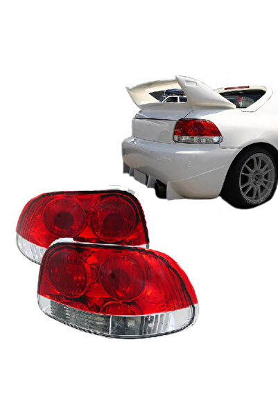 Generic Brand Σετ Πίσω Φώτων για Honda CRX Del Sol 92-98 Κόκκινα/Κρυστάλλινα ...
