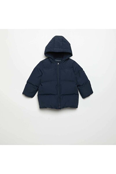 KIABI Hooded Padded Puffer Jacket Blue