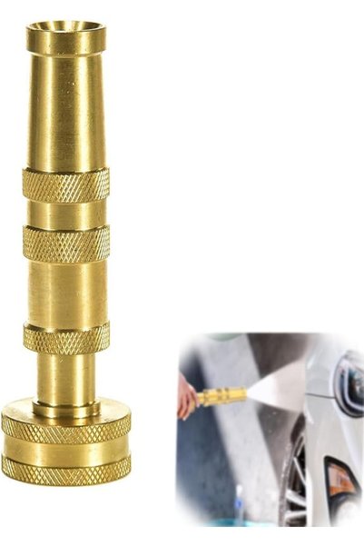 X SPRING Xspring Heavy Duty Brass Hose Nozzle, 5cm Adjustable Twist Hose Nozz...