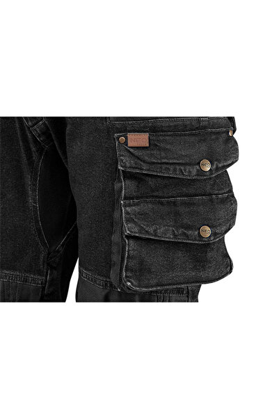 NEO Tools Pantaloni DENIM negri 81-236