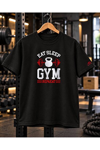 Gem Fitness Erkek Regular Fit Baskılı Spor Tişört