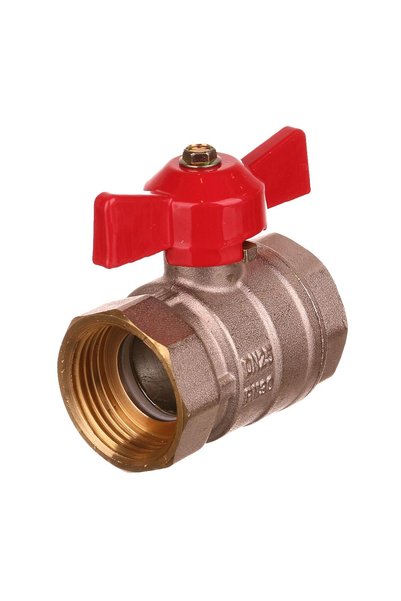 ANTBRO Robinet de Trecere pentru Apa, 1", Interior - Interior, Maner Fluture,...