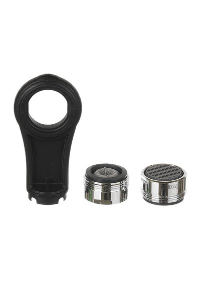 ANTBRO Set 2 Aeratoare Economie Apa 50%, Alama, Gri, Filet Exterior M24, cu C...