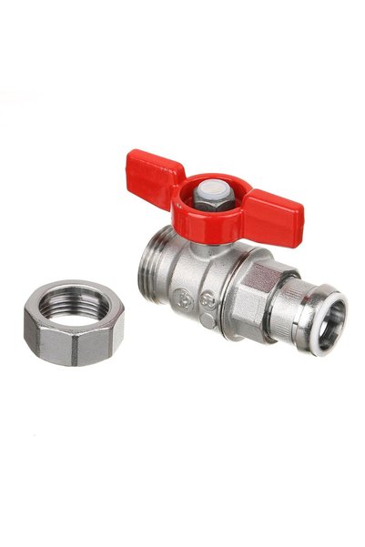 ANTBRO Robinet de Trecere cu Olandez, 1/2", Interior-Exterior, Maner Fluture,...