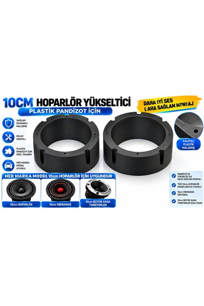 YSN SOUNDS Hoparlör Yükseltici 10cm Hoparlör İçin - 10 cm Hoparlör Yükseltici Pandizot - 2 Adet