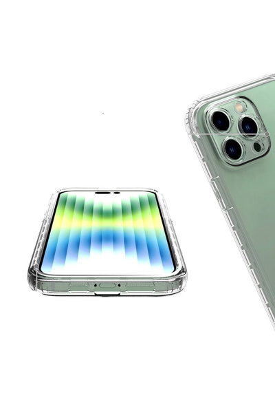 ERBORD Husă pentru iPhone 14 Pro Max, antișoc, cu folie, transparentă