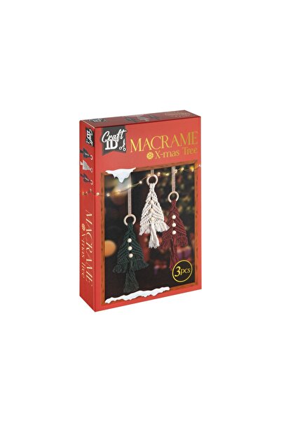 CraftID Креативен комплект за коледна елха от макраме CR8055/GE