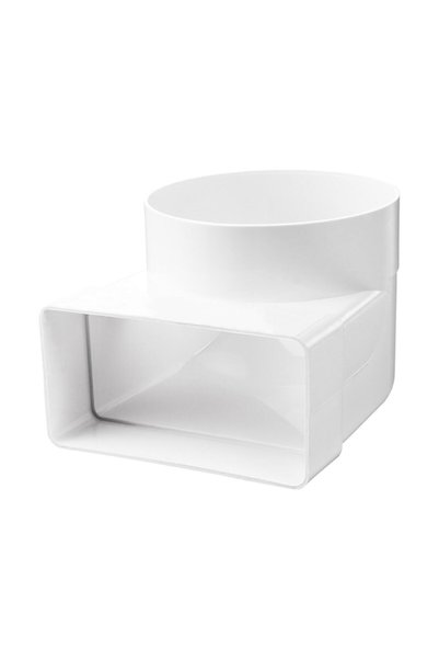 ANTBRO Cot 90° cu Clapeta Antiretur, PVC, 60 x 120 mm la Ø 100 mm, Rezistent ...