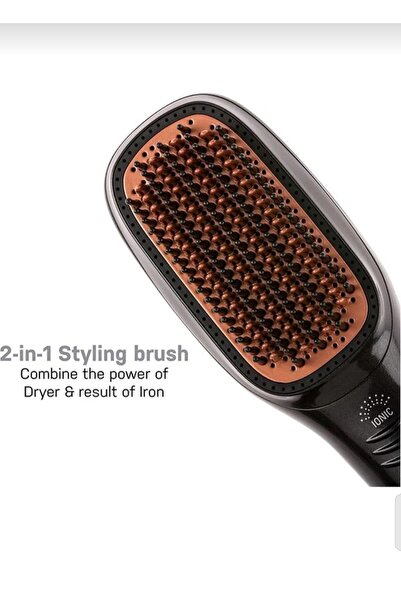 Generic Professional 1200W 2 in 1 Hair Styler, Dryer & Straightener, Hot Air Hair Brush E2