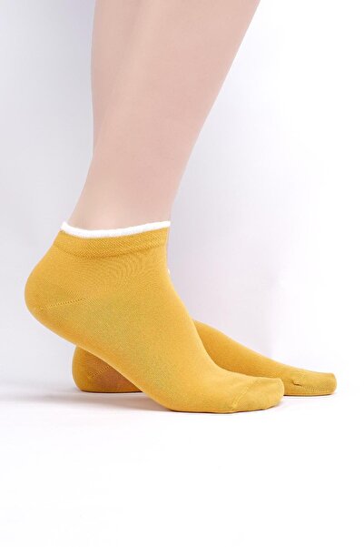 Mısırlı Women's Modal Single Summer Sneaker Socks Yellow