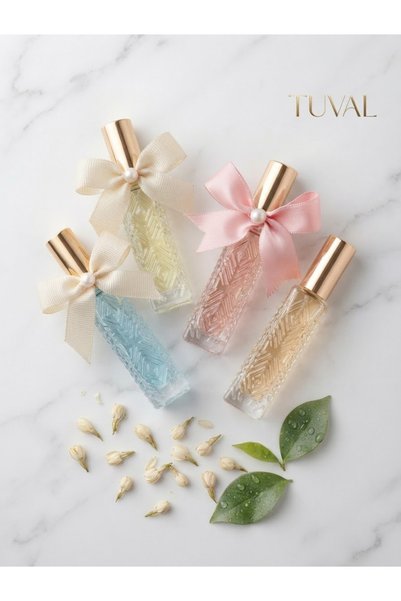 Tuval 100 adet Sprey Cam şişe Kolonya Süslü (kurdele ve incili) isim yazilabi...