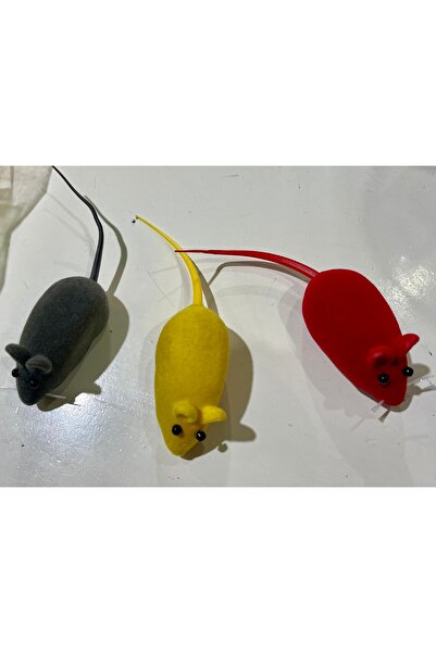 TUĞRA PET MARKET Fare oyuncak sesli kedi oyuncağı 3 adet