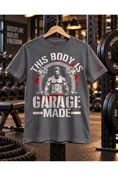 Garage Made Erkek Regular Fit Baskılı Spor Tişört