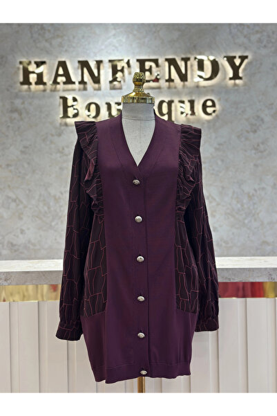 Nuss NS-25Y6051-B Bordo Renk Hırka